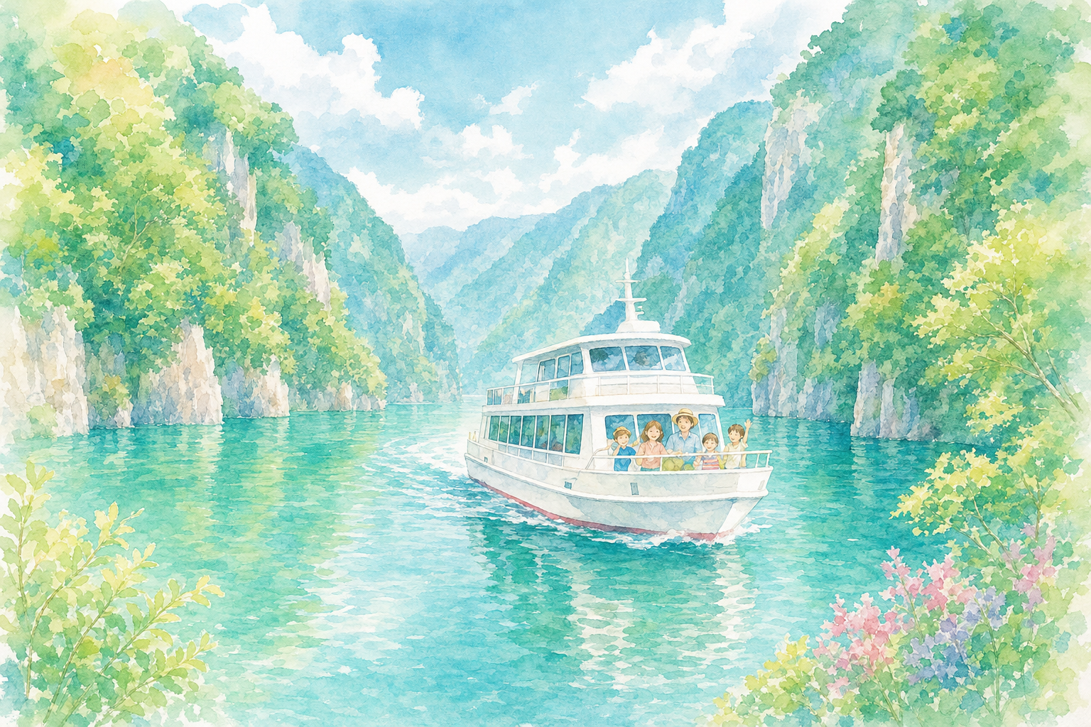 庄川峡遊覧船 船着場