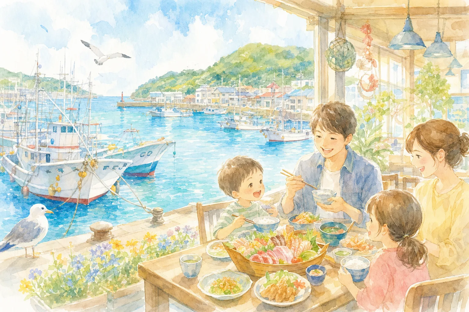 口之津港