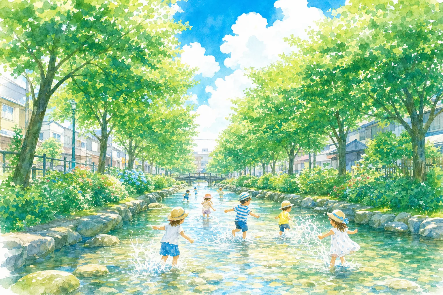 2026年 古石場川親水公園 じゃぶじゃぶ池 1日満喫コース