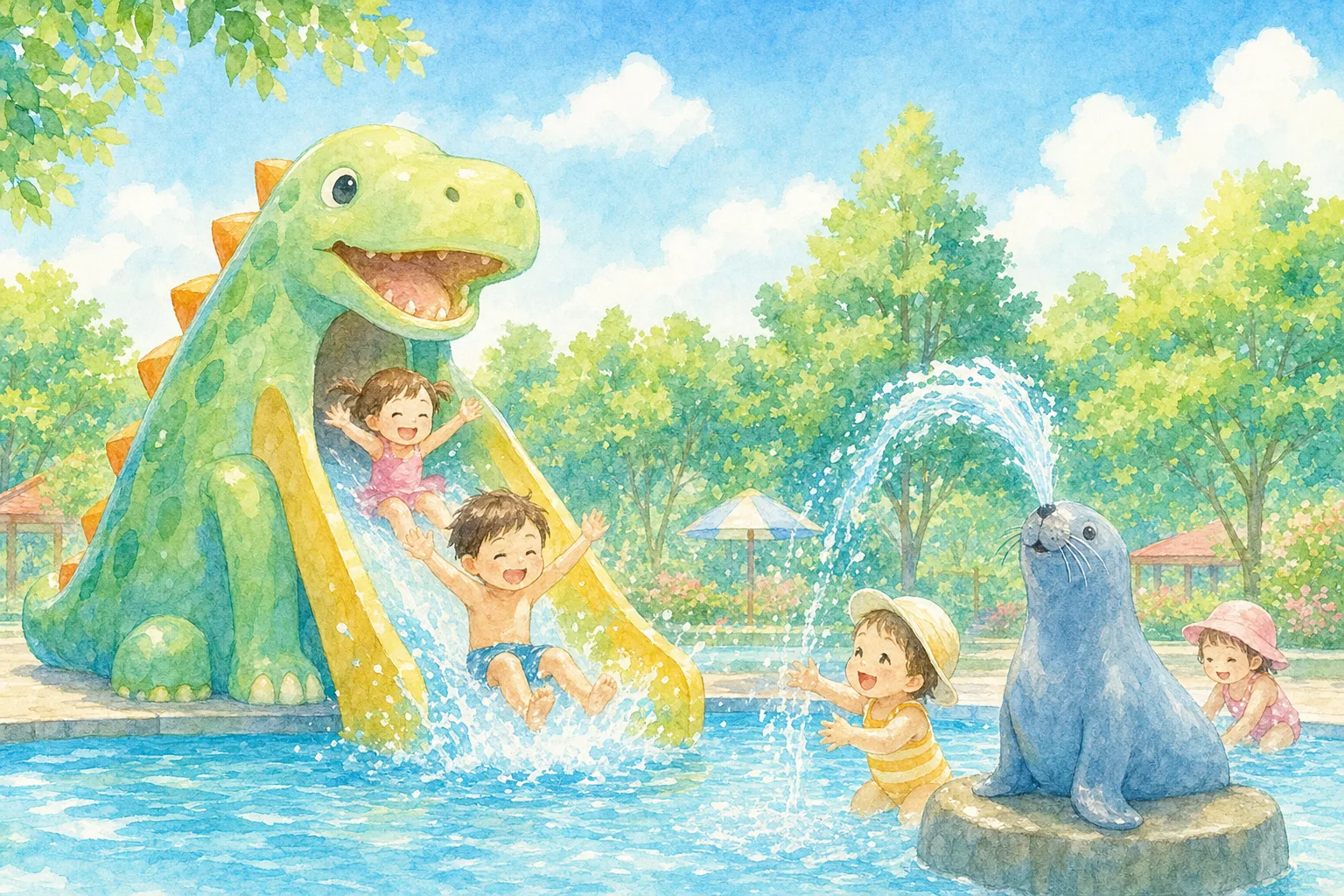 2026年 八坂公園プール 1日満喫コース