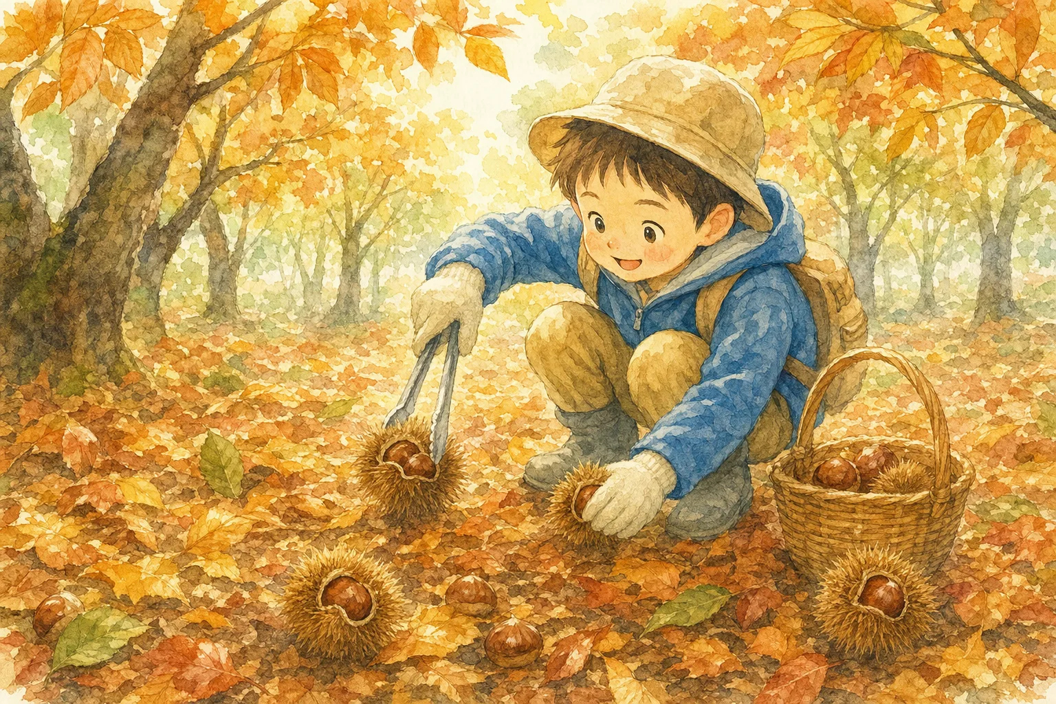 2026年 山本農園(栗拾い)の味覚狩り 1日満喫コース