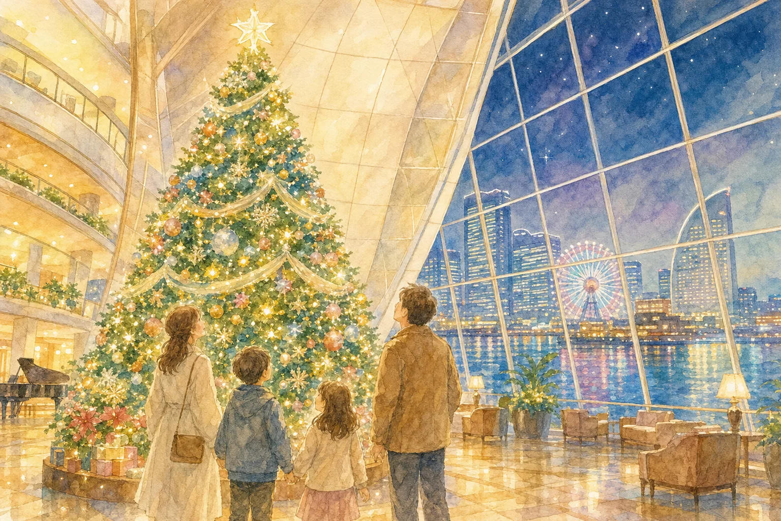 2026年 クリスマスツリー(ヨコハマ グランド インターコンチネンタル ホテル) 1日満喫コース