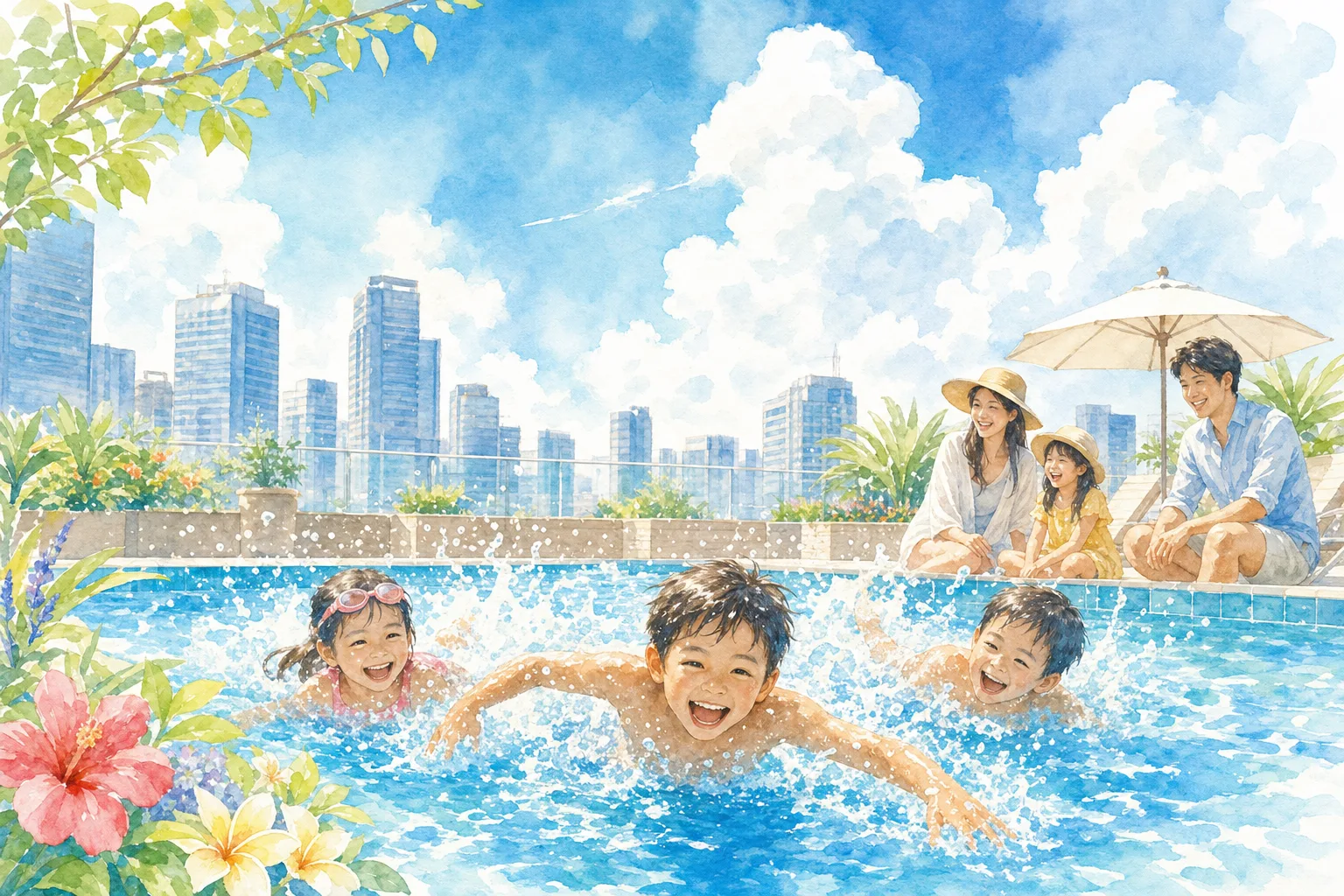 2026年 福岡市立博多市民プール 屋外プール 1日満喫コース