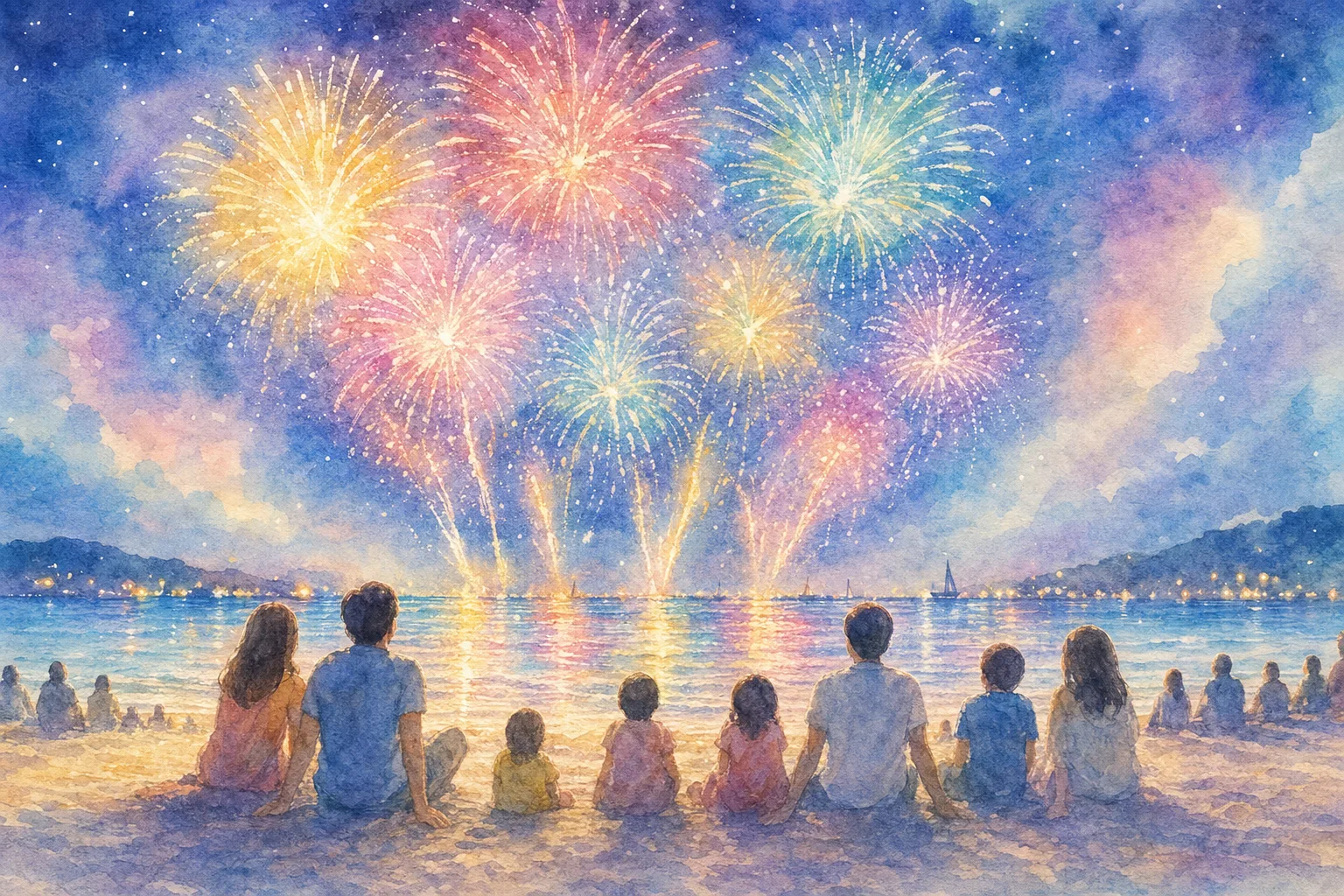 富士ヶ浜(須崎まつり海上花火大会会場)