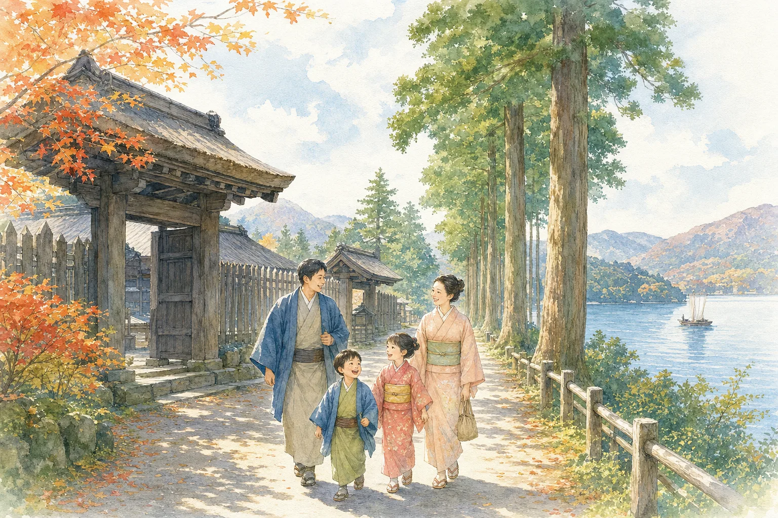 2026年 箱根関所の庭園さんぽ 1日満喫コース