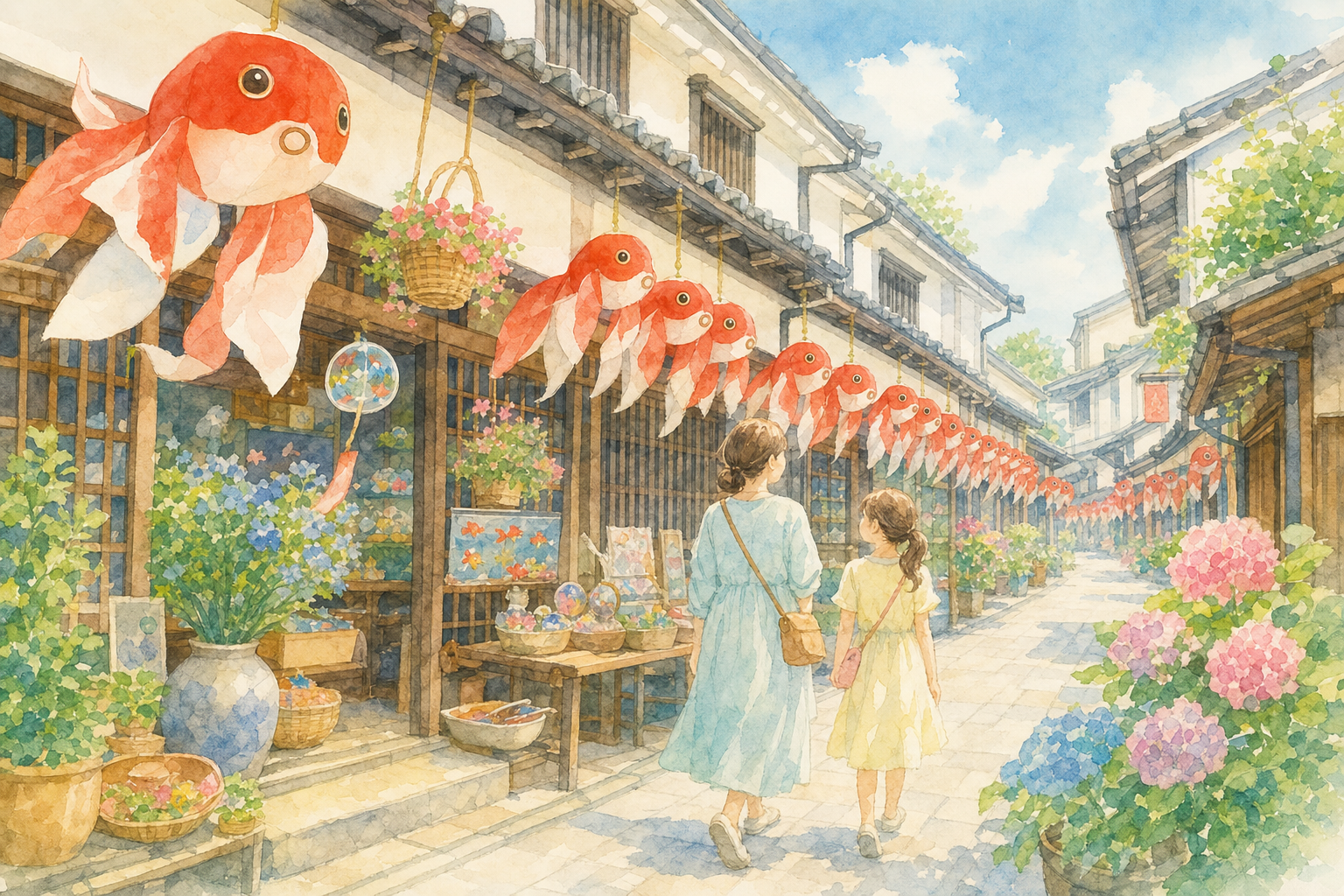 白壁の町並み