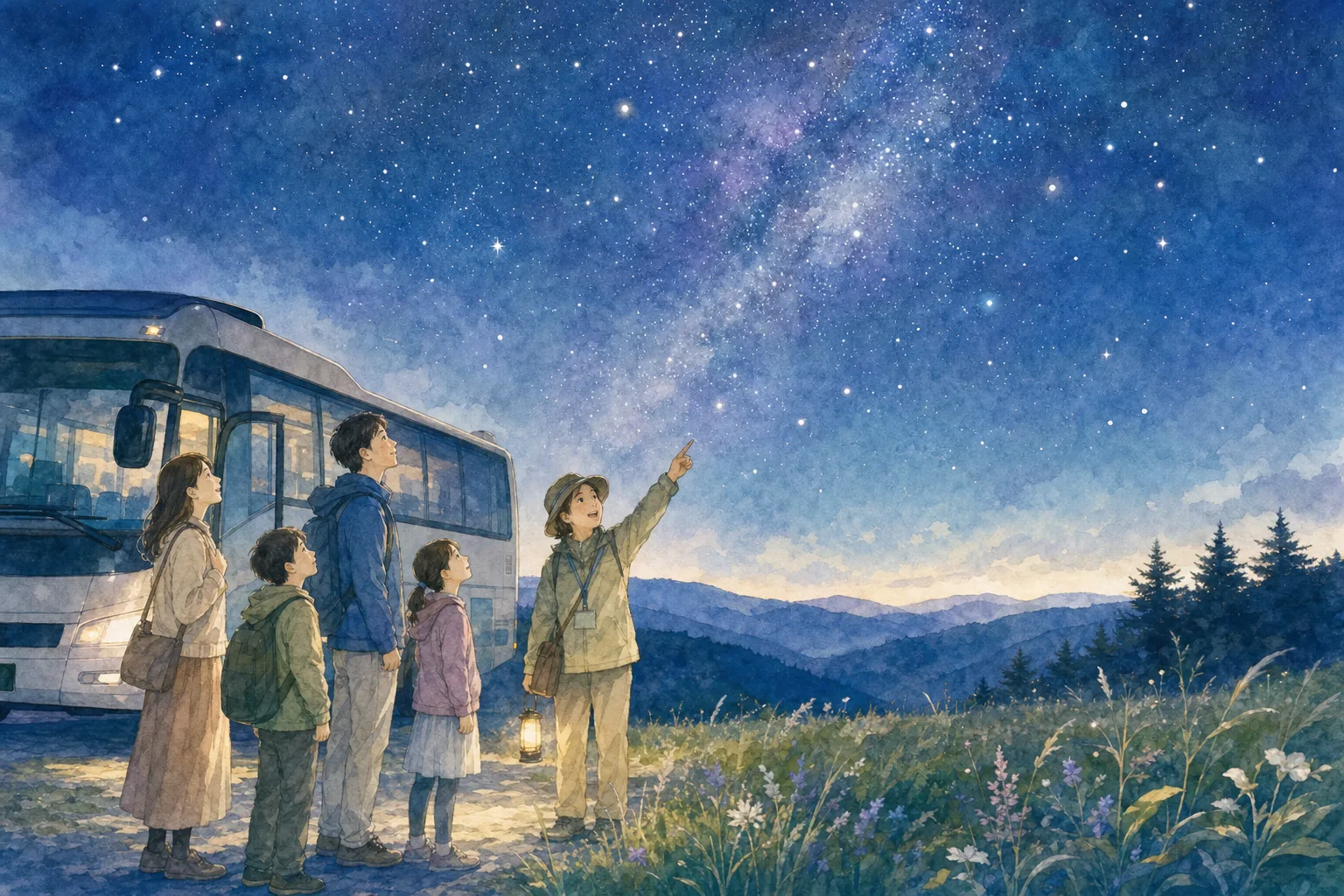 2026年 車山高原スカイパークホテルの星空 1日満喫コース