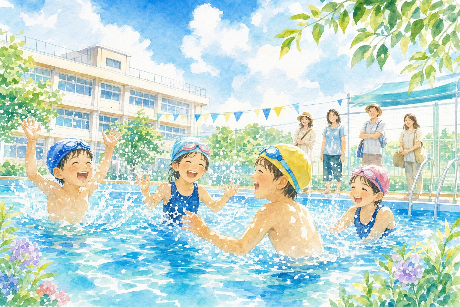 2026年 播磨町 播磨小学校プール 1日満喫コース