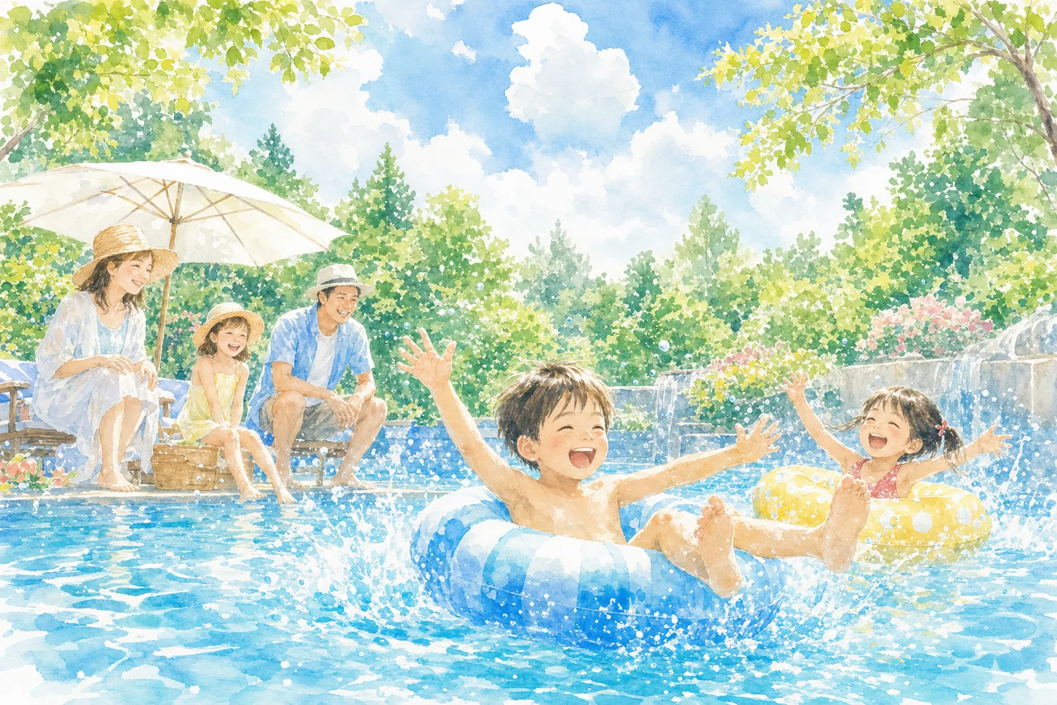 2026年 西野公園プール 1日満喫コース