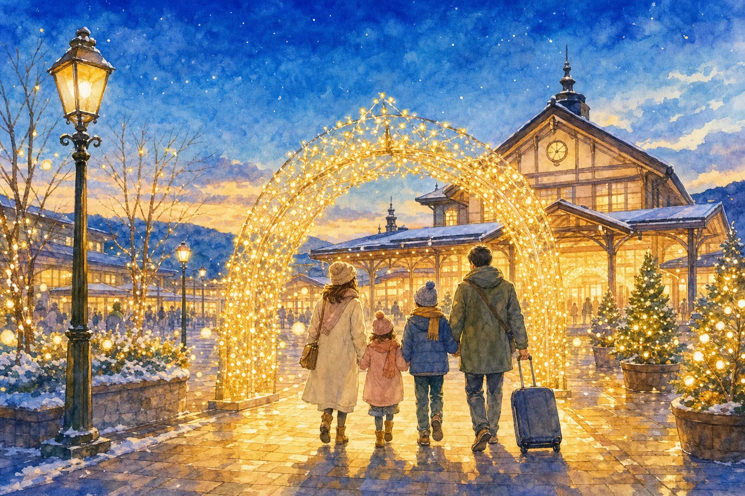 2026年 駅前湯河原アーチイルミネーション 1日満喫コース