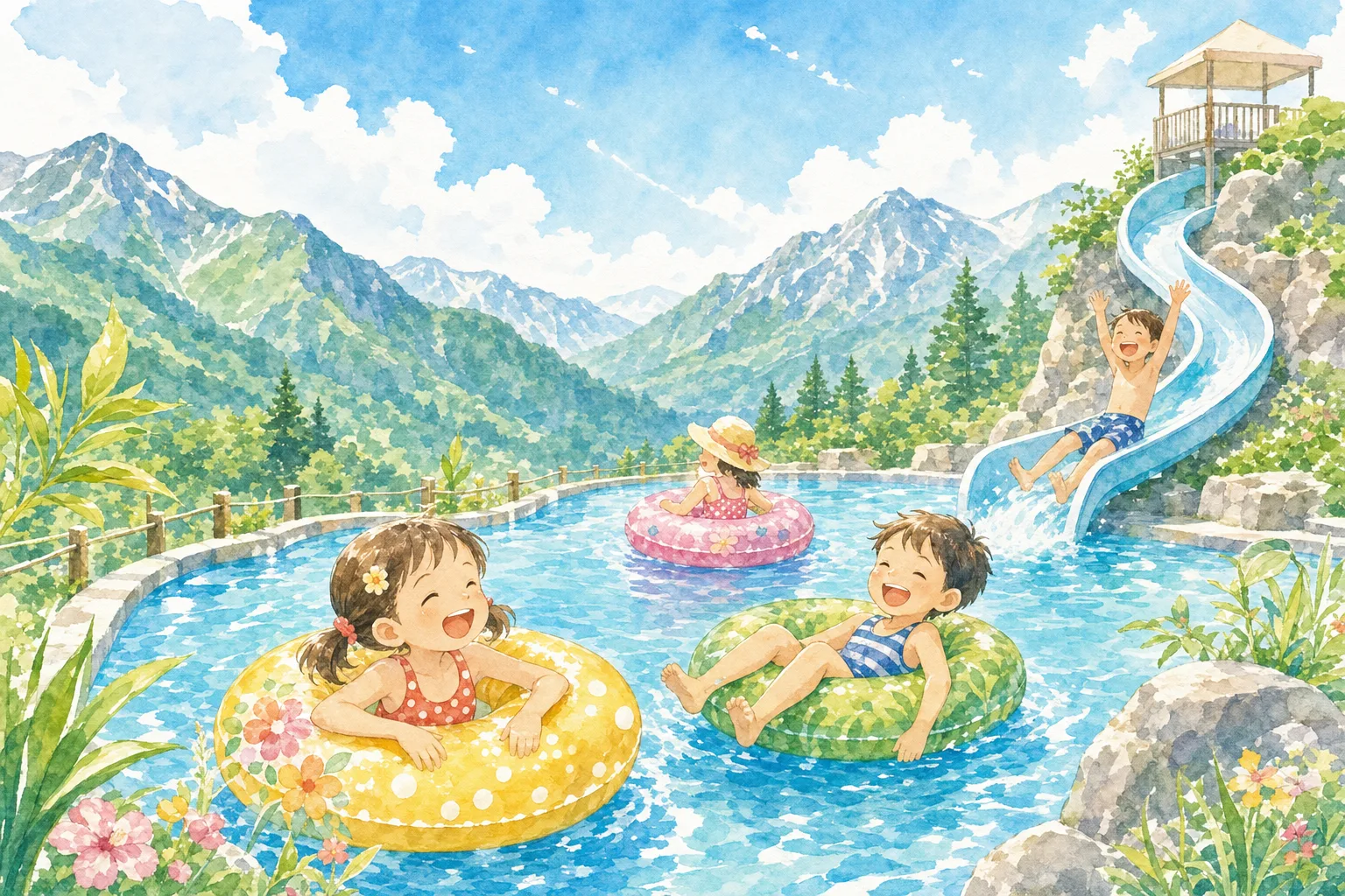 2026年 飯山市民プール 1日満喫コース