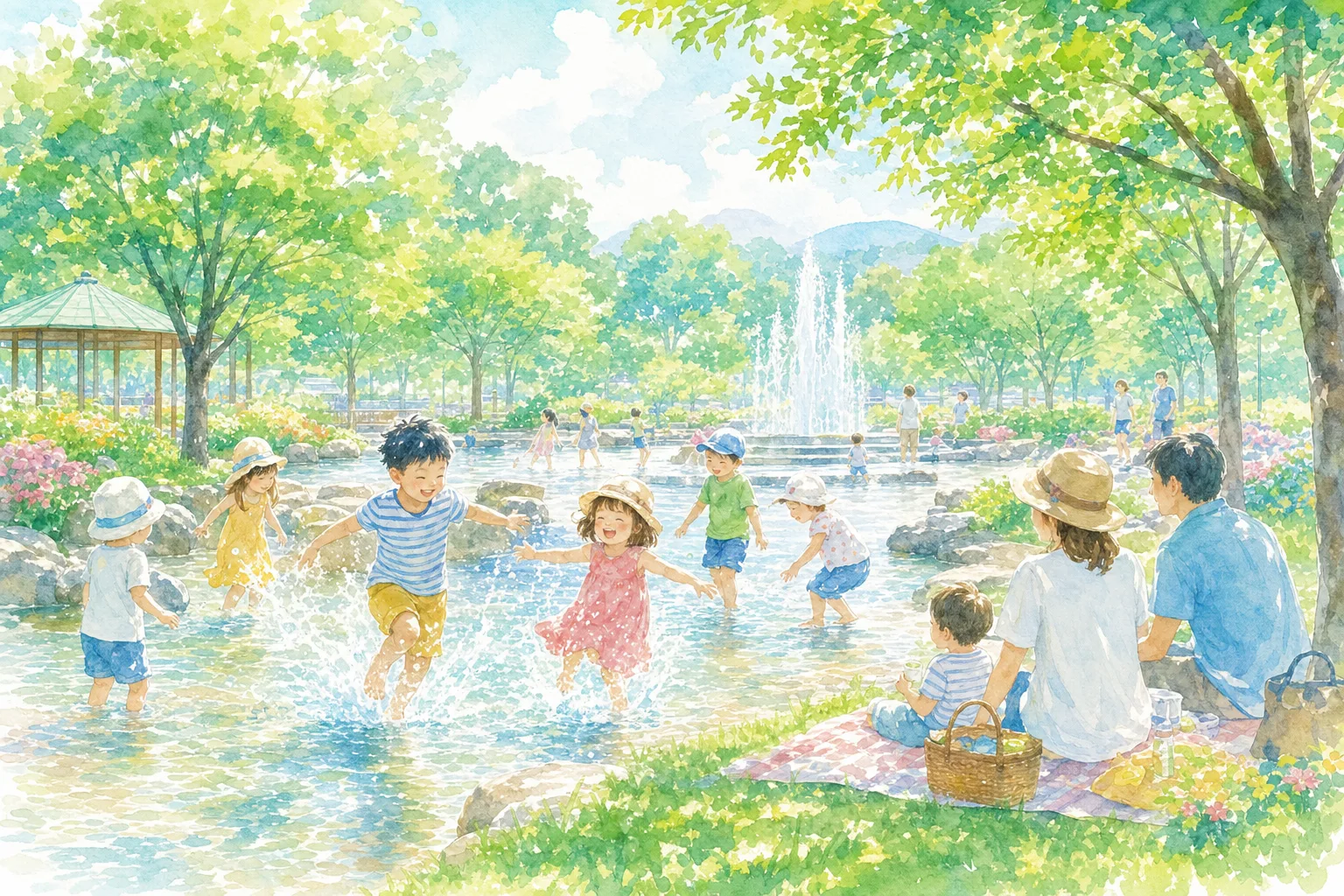 2026年 平成記念 かざこし子どもの森公園 どんど水あそび広場 1日満喫コース