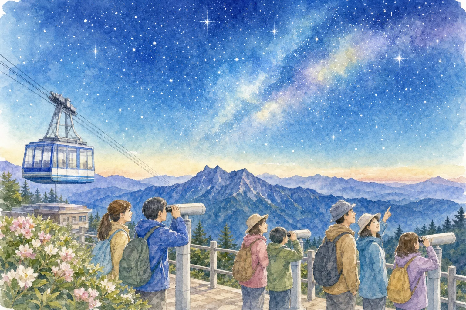 2026年 石鎚山スターナイトツアーの星空 1日満喫コース