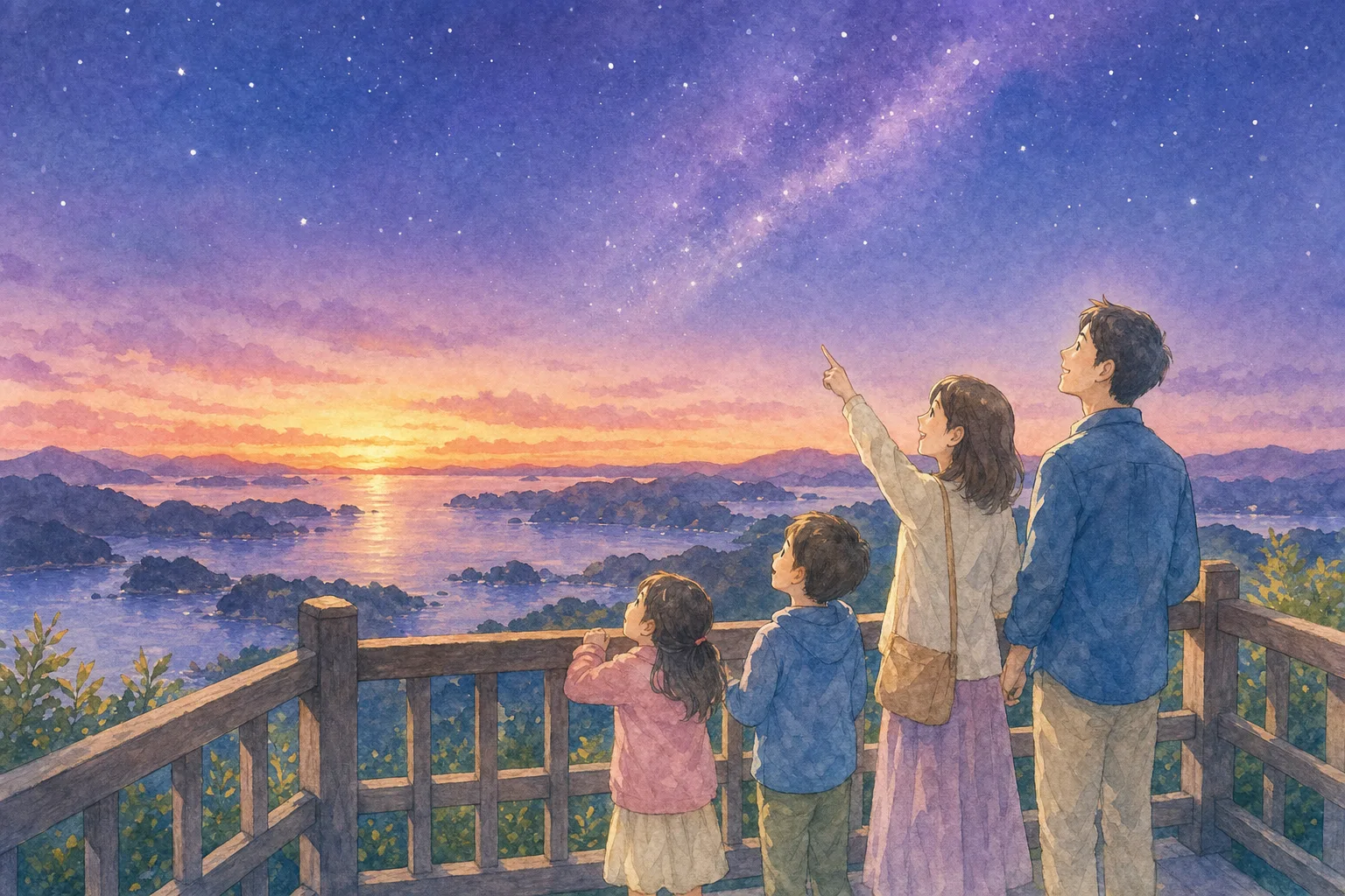 2027年 中ノ磯展望台の星空 1日満喫コース