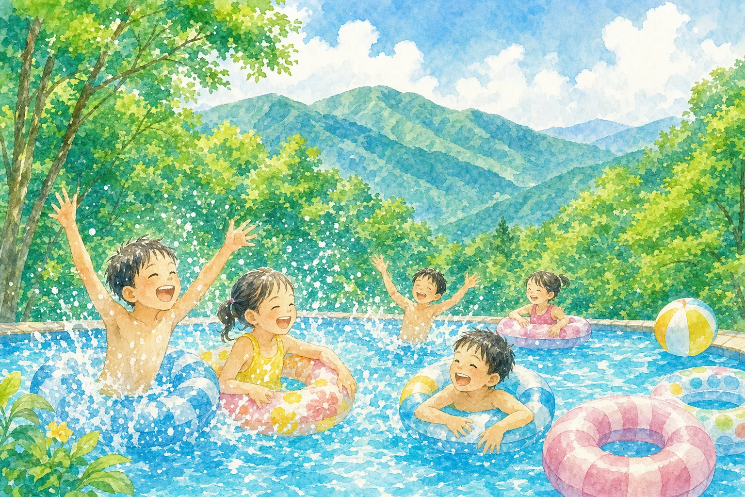 2026年 八王子市陵南プール 1日満喫コース