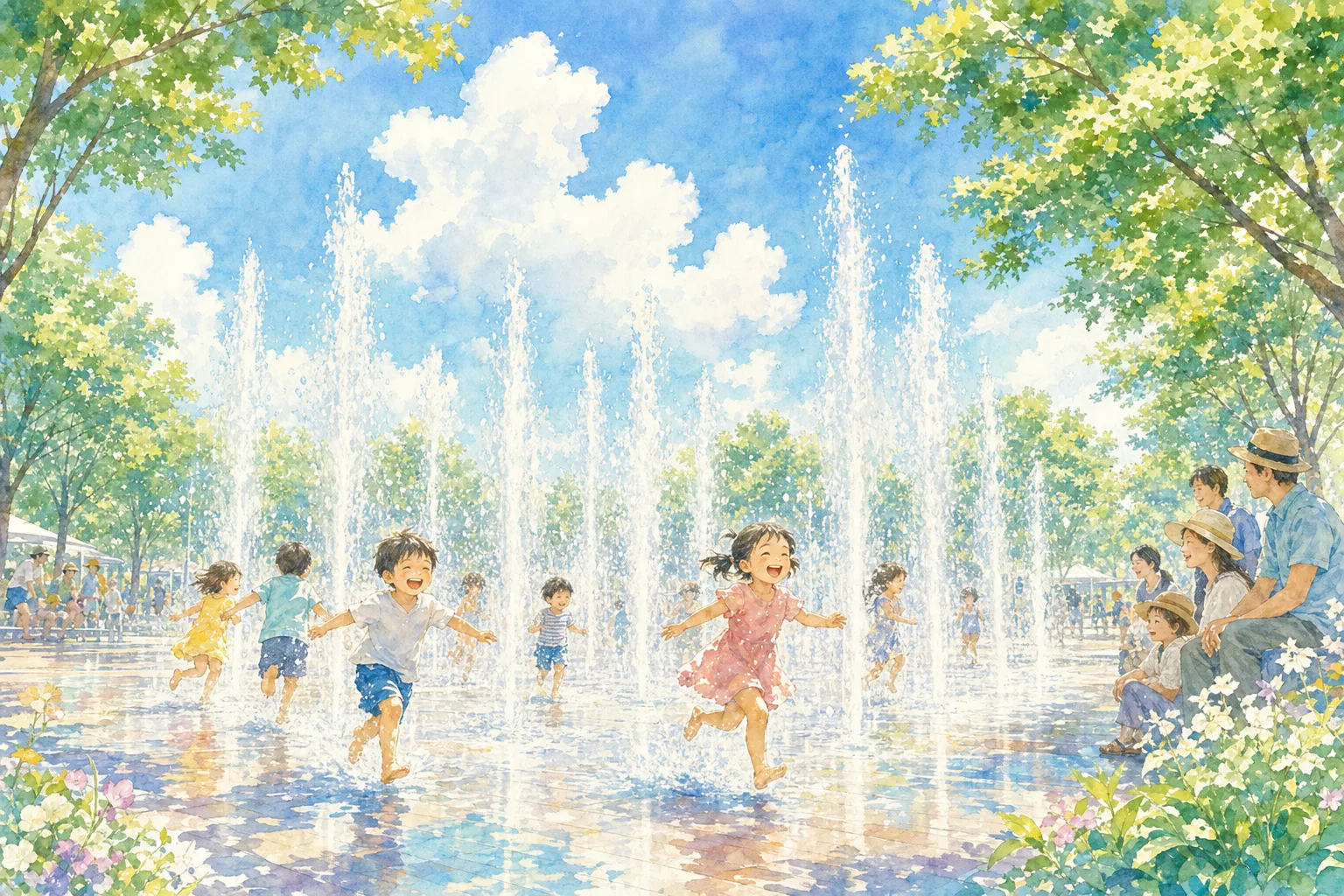2026年 寝屋川公園 中央広場の大噴水 1日満喫コース