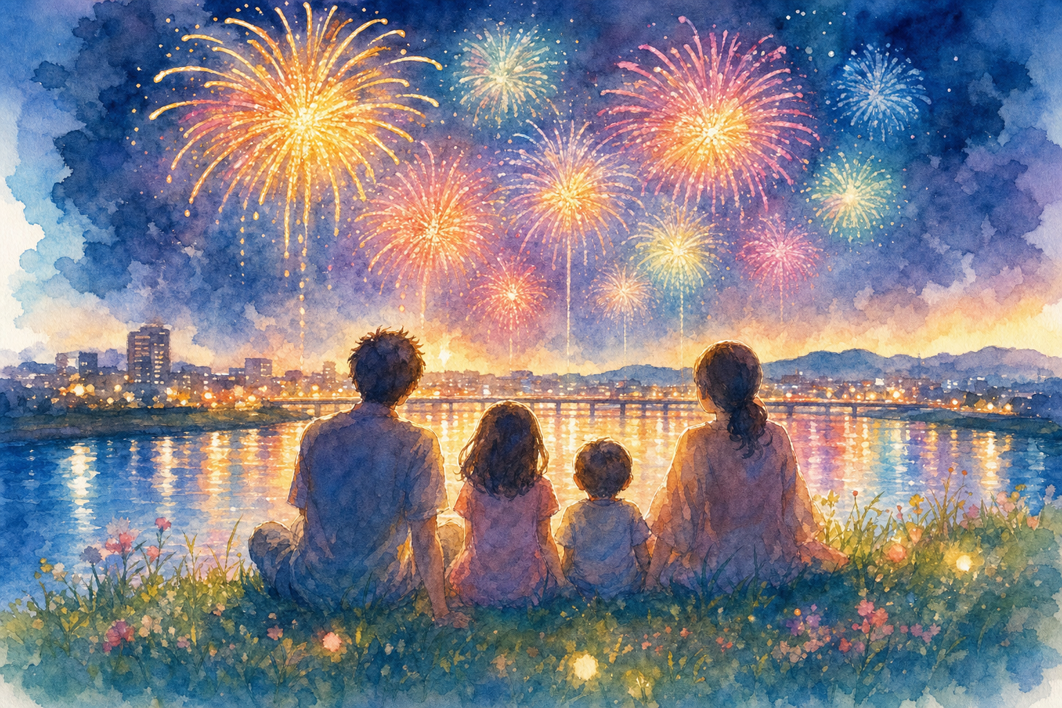 天神祭奉納花火(大川・桜之宮公園・川崎公園)