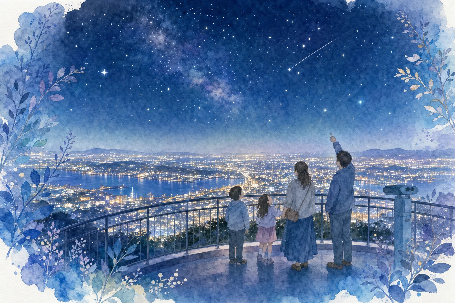 2027年 皿倉山天体観測会の星空 1日満喫コース
