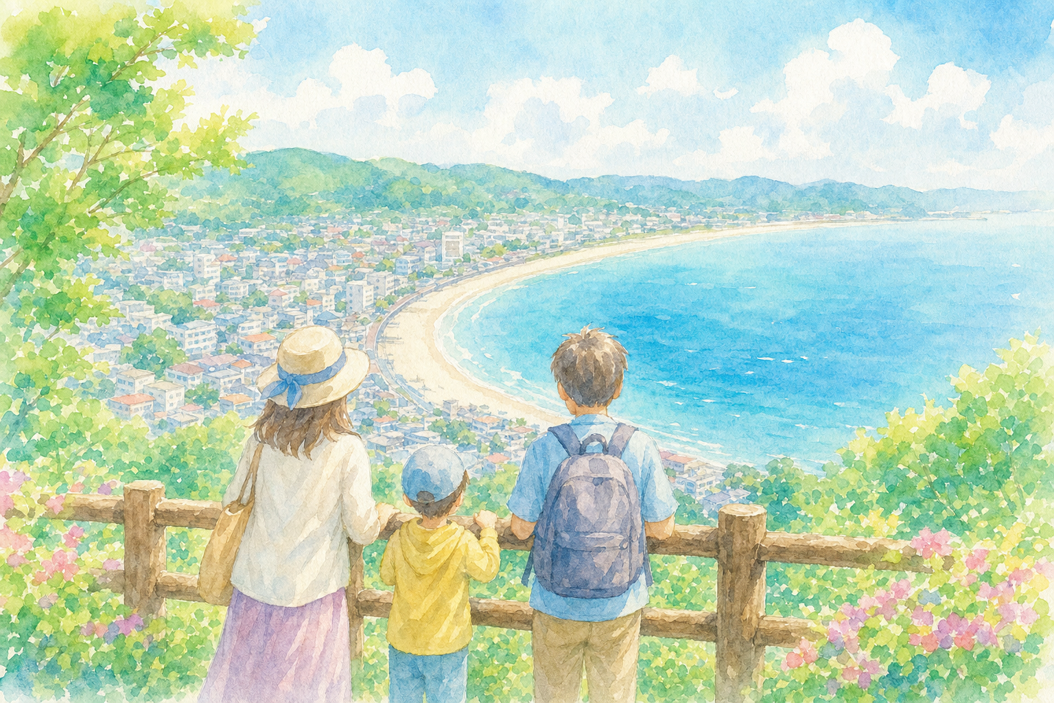 魚見塚展望台 誓いの丘
