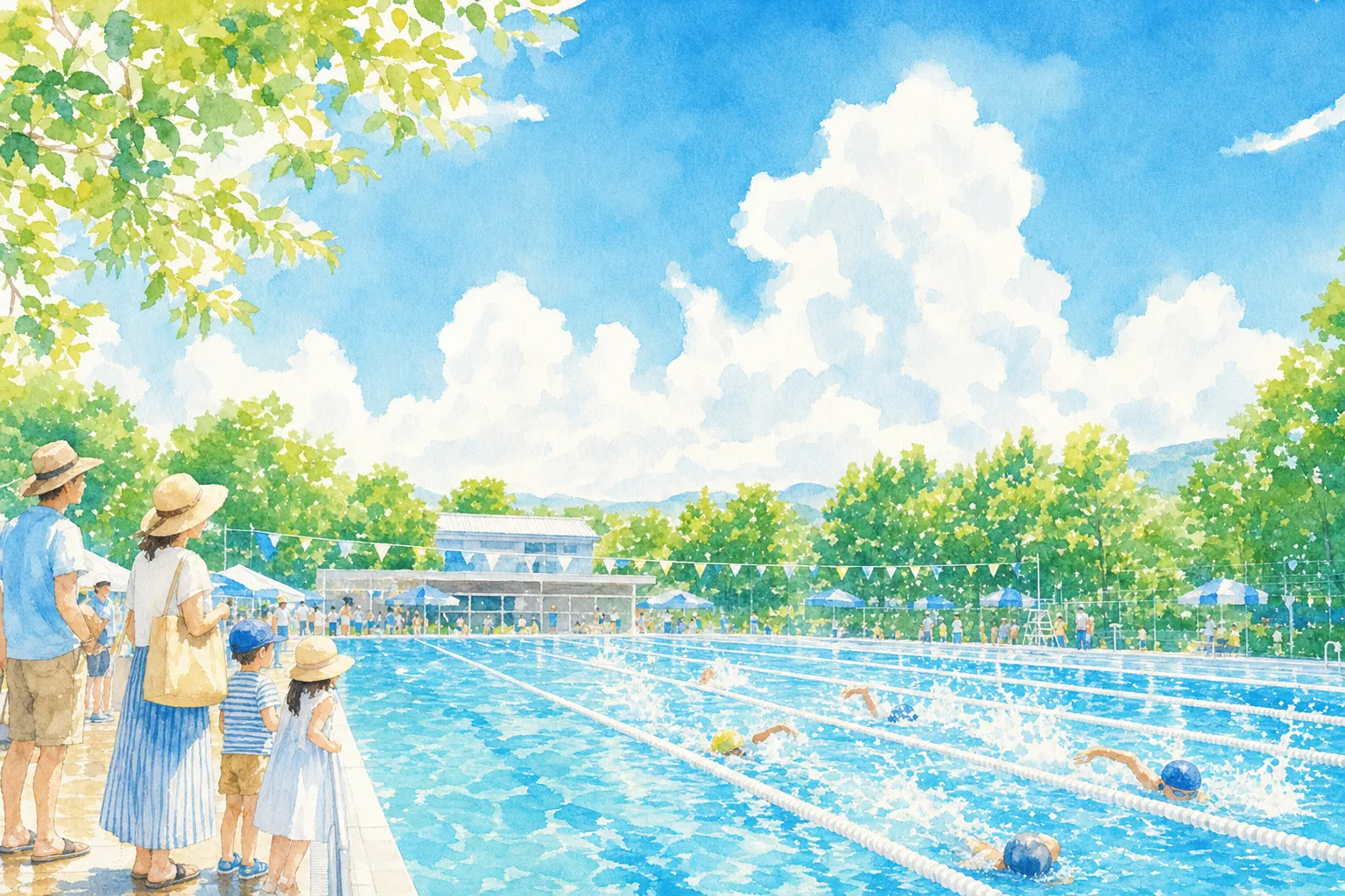 2026年 末広屋外水泳プール 1日満喫コース