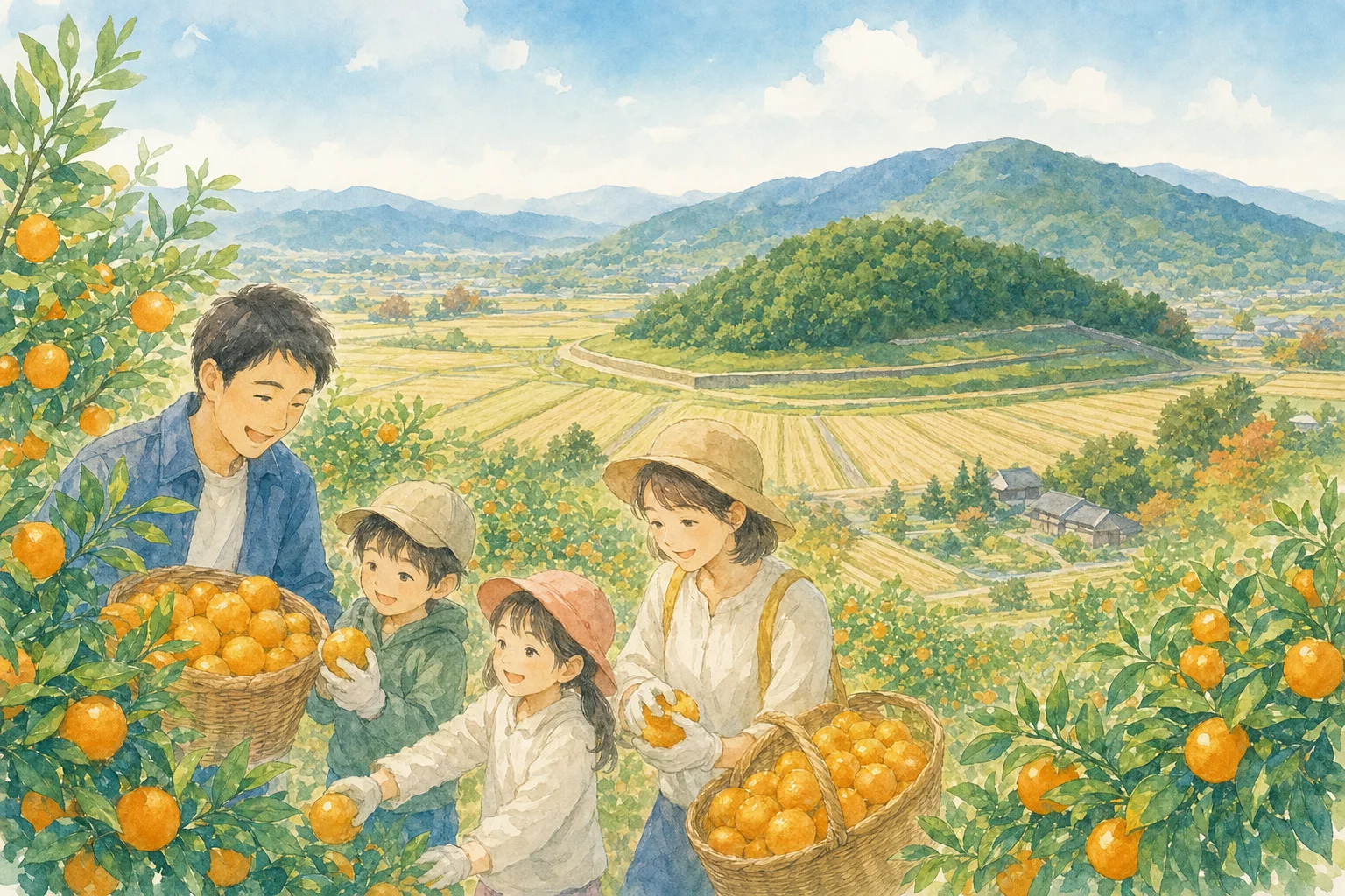 2026年 山の辺の道みかん狩り組合の味覚狩り 1日満喫コース