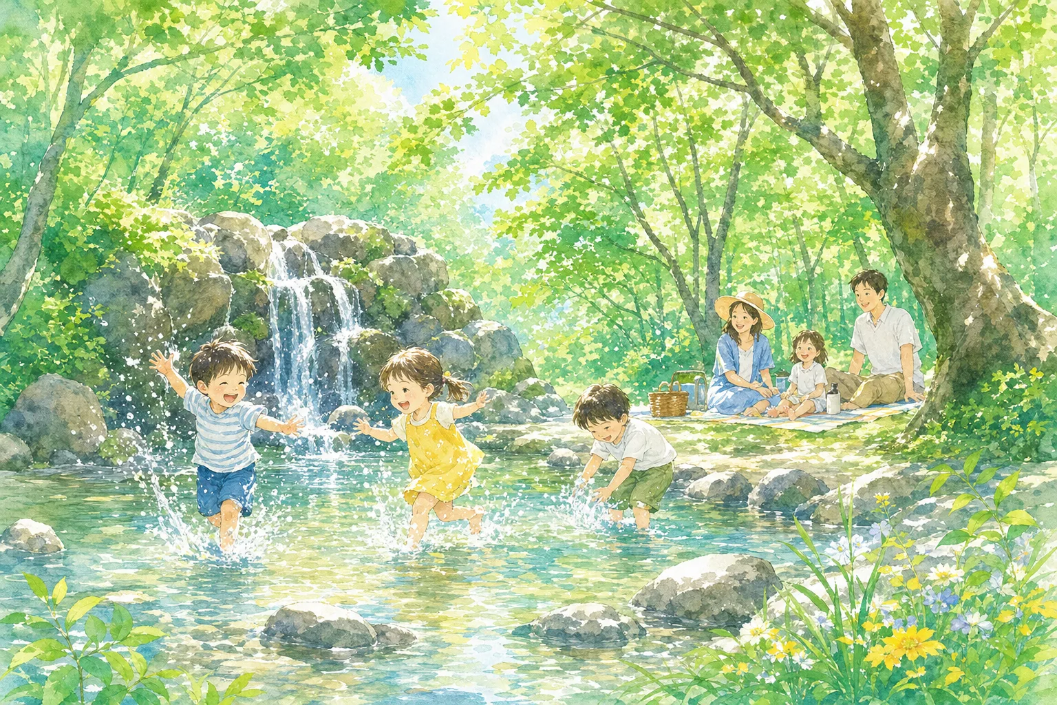 2026年 森林公園 とっとり出合いの森 水遊びの広場 1日満喫コース