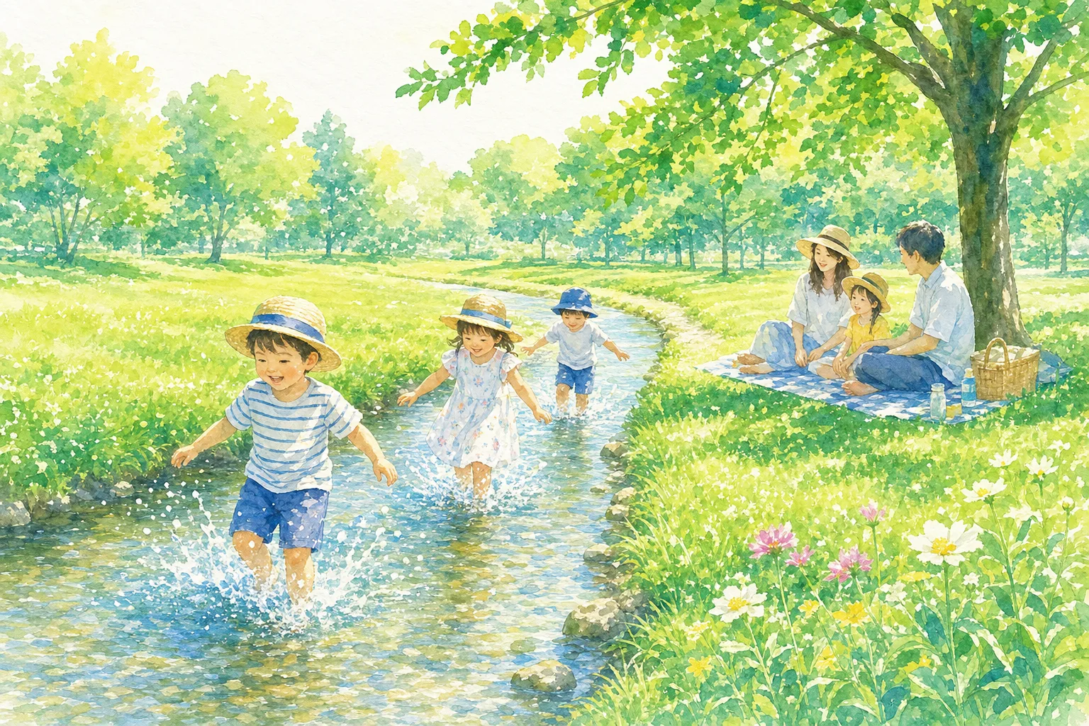 2026年 ふれあい公園 水遊びのできる 1日満喫コース