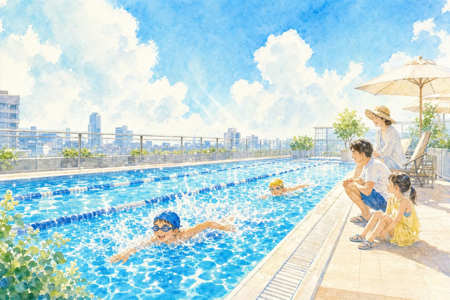 2026年 三鷹市 井口コミュニティ・センター 屋外プール 1日満喫コース