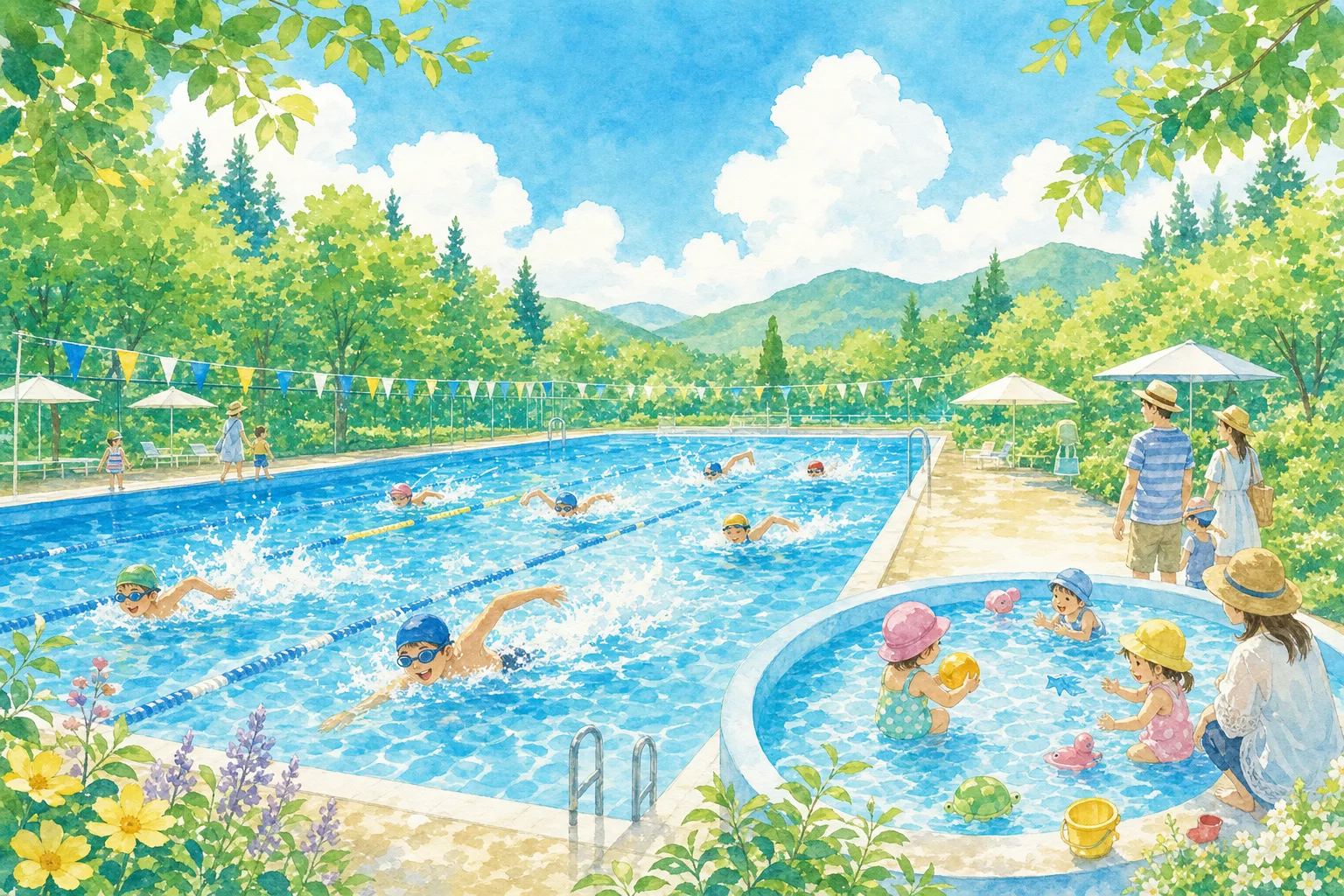 2026年 福島市森合市民プール 1日満喫コース
