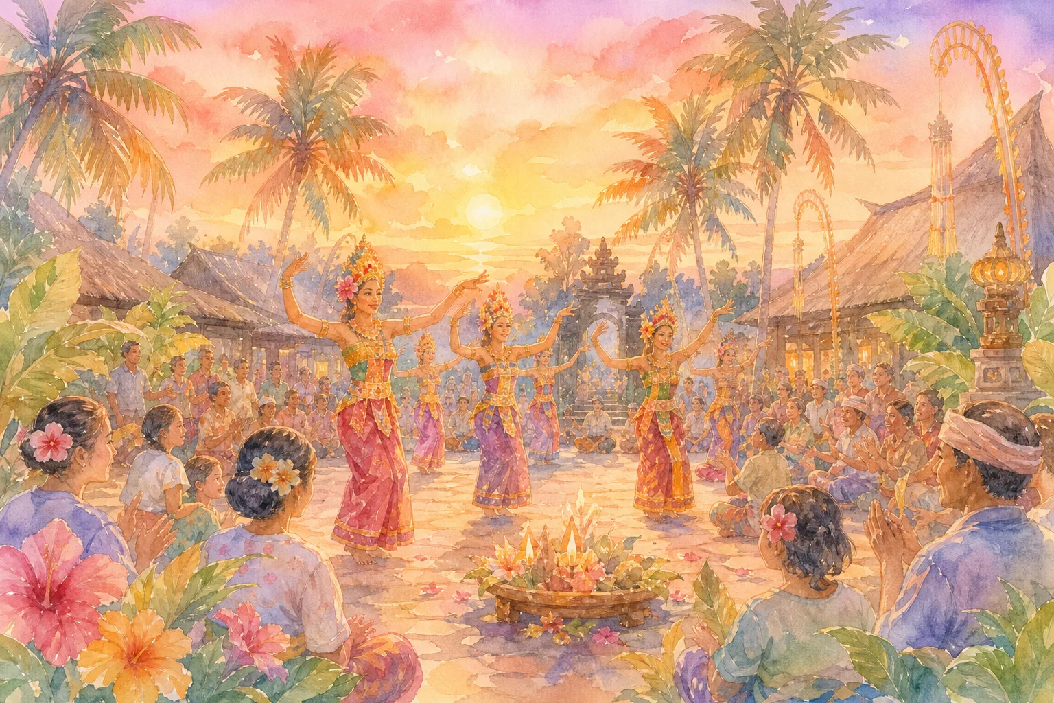祖納・干立集落(西表島豊年祭 会場)