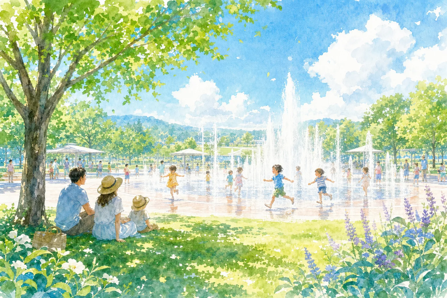 2026年 ひまわりの丘公園 遊べる噴水 1日満喫コース
