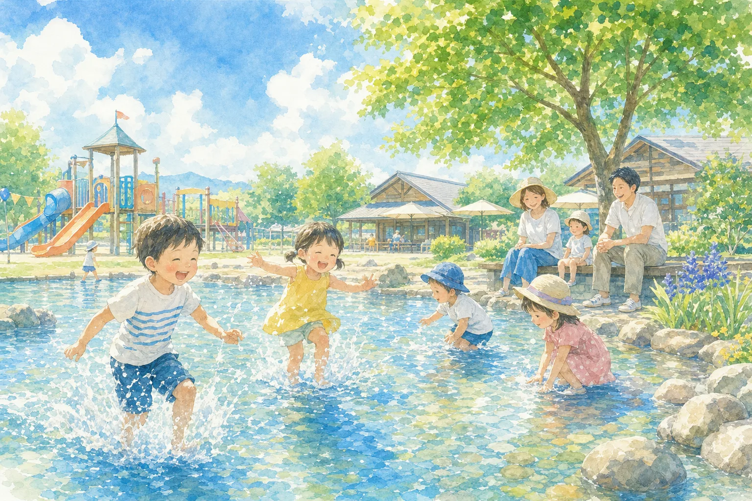 2026年 道の駅 ふれあいの里HASUパーク じゃぶじゃぶ池 1日満喫コース