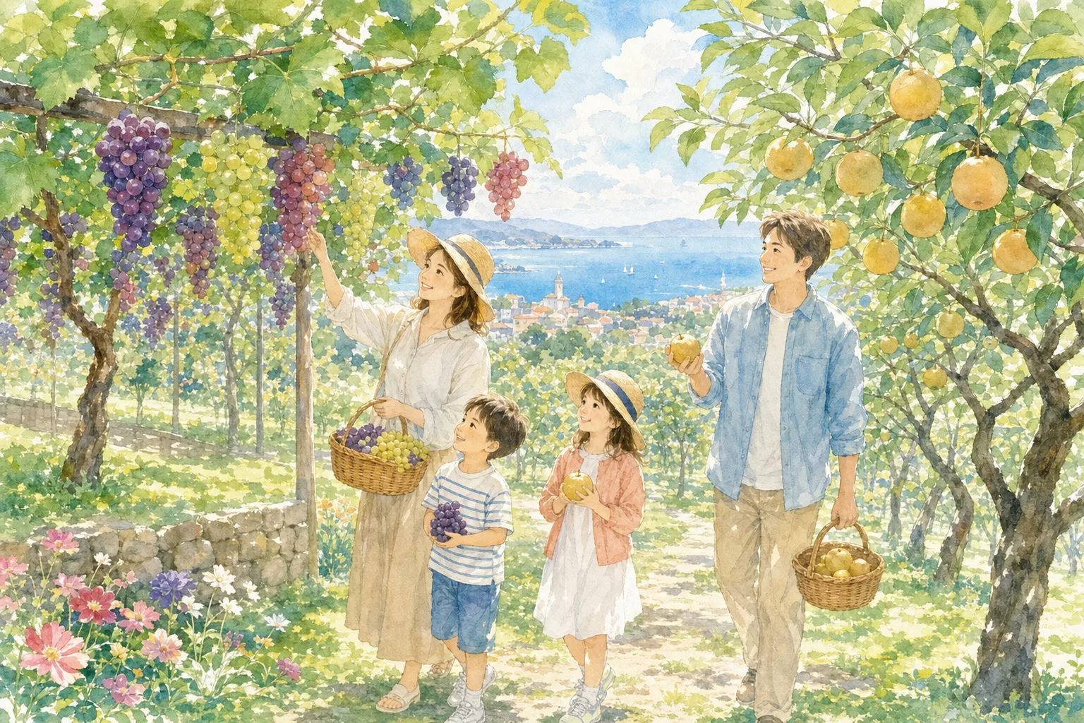 2026年 まるみ観光果樹園(ぶどう・なし狩り)の味覚狩り 1日満喫コース