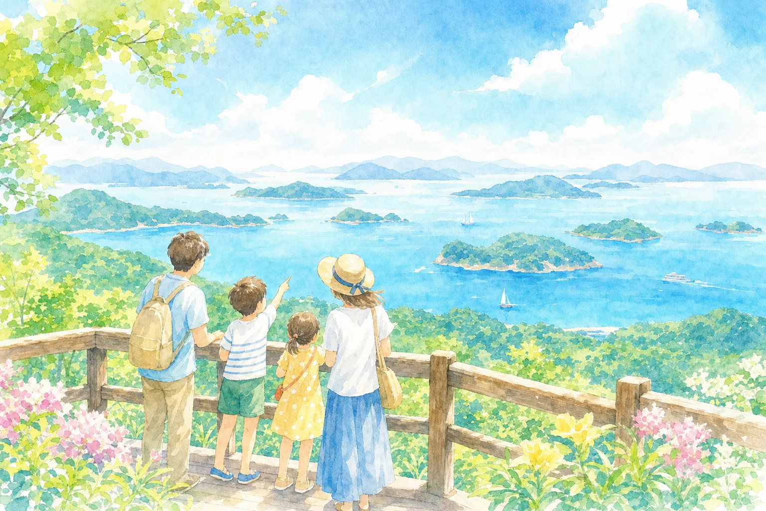 紫雲出山 山頂展望台