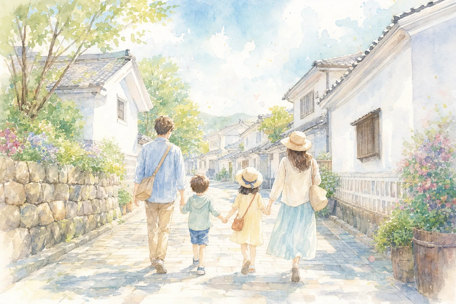武家屋敷通り(大分竹田市）