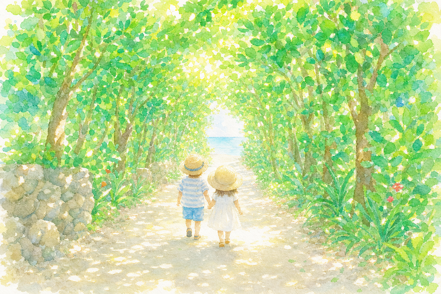 備瀬のフクギ並木