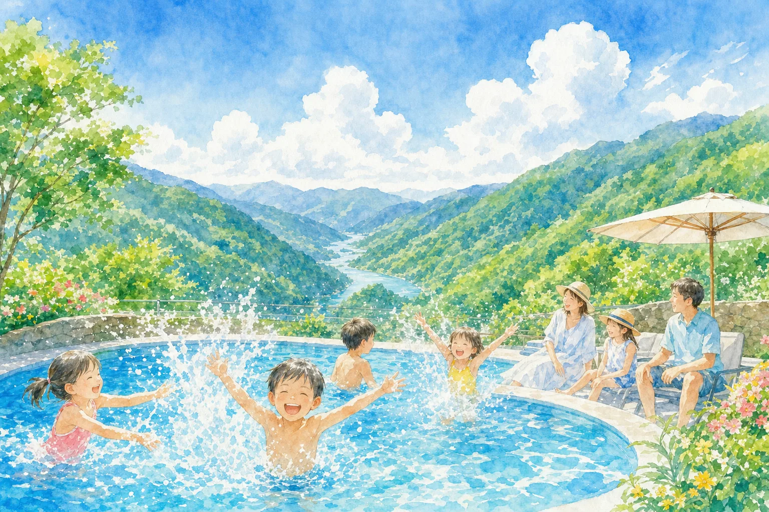 2026年 三好市中西市民プール 1日満喫コース