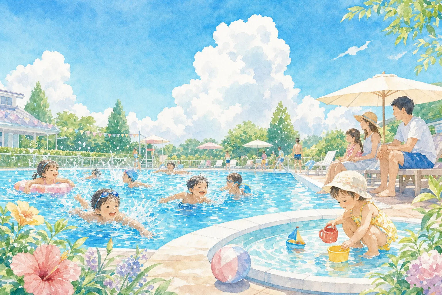 2026年 名古屋市中川プール 1日満喫コース