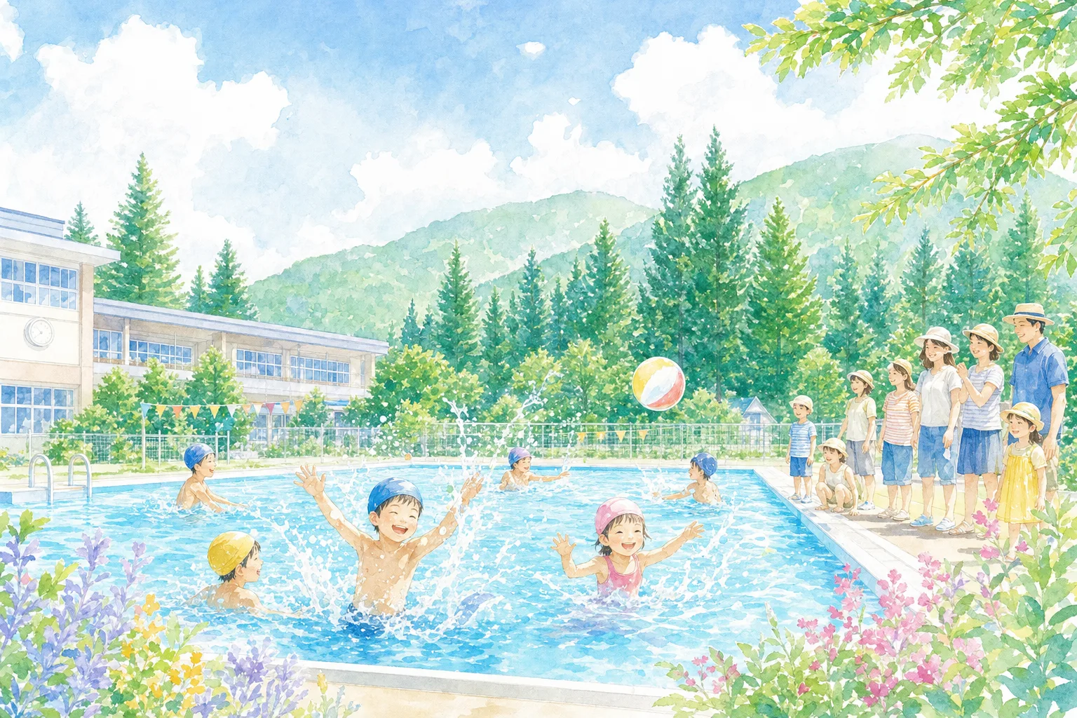 2026年 上志比小学校プール 1日満喫コース