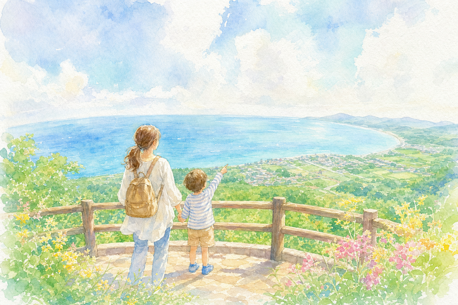 地球の丸く見える丘展望館