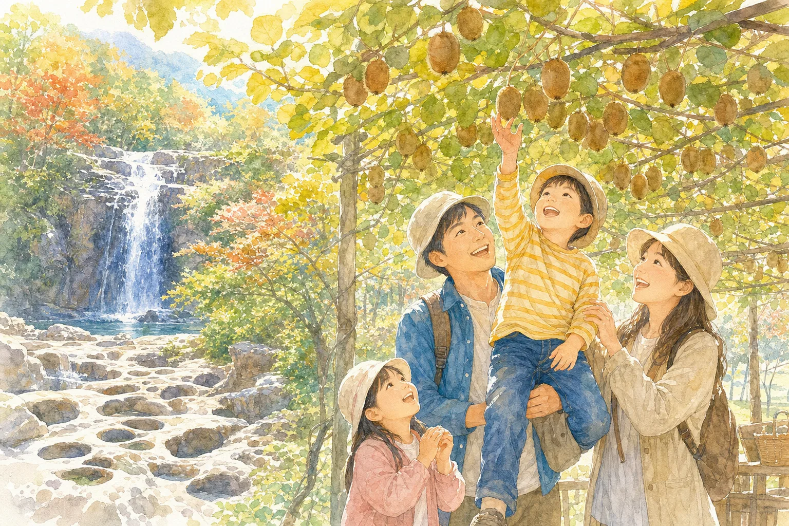 2026年 関之尾観光農園(キウイ狩り)の味覚狩り 1日満喫コース