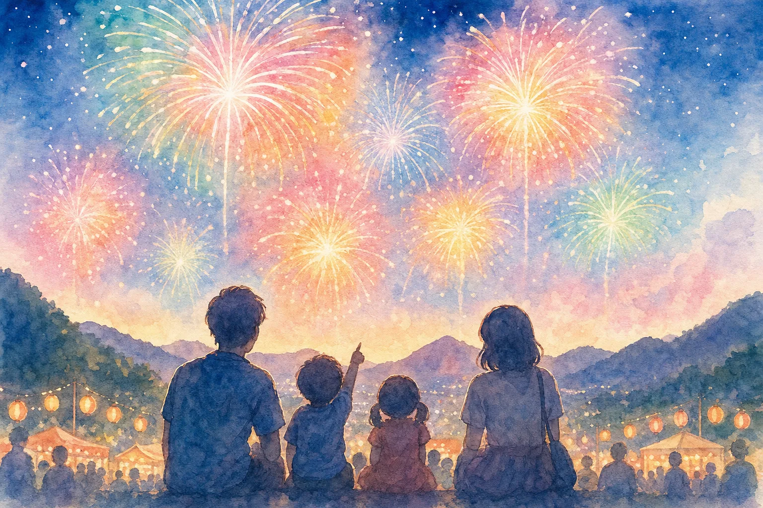 戸河内ふれあいセンター周辺(ふれあい戸河内まつり 花火大会会場)