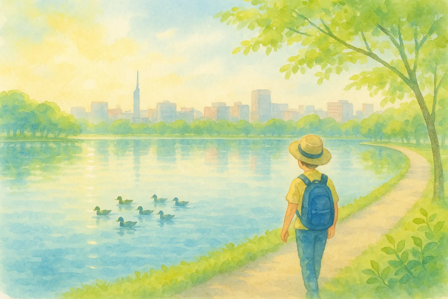 福岡 大濠公園と福岡城跡 水辺とアートの都心さんぽ