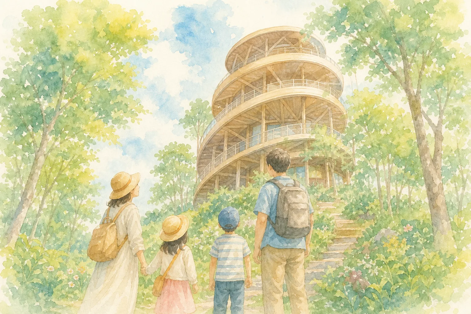 会津さざえ堂 (円通三匝堂)