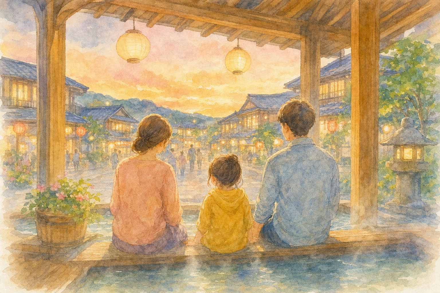 鶴のあし湯広場