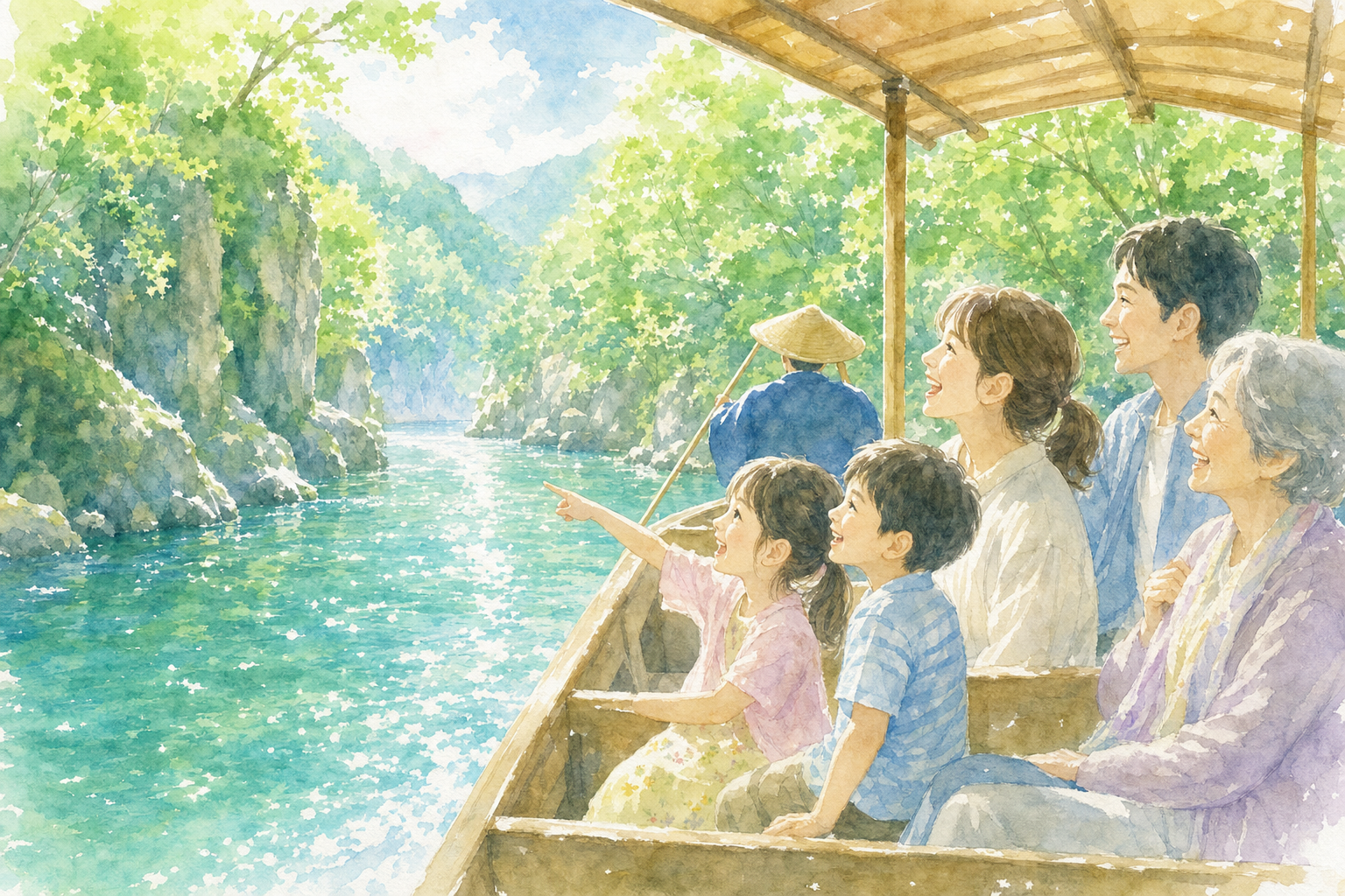 最上峡芭蕉ライン観光