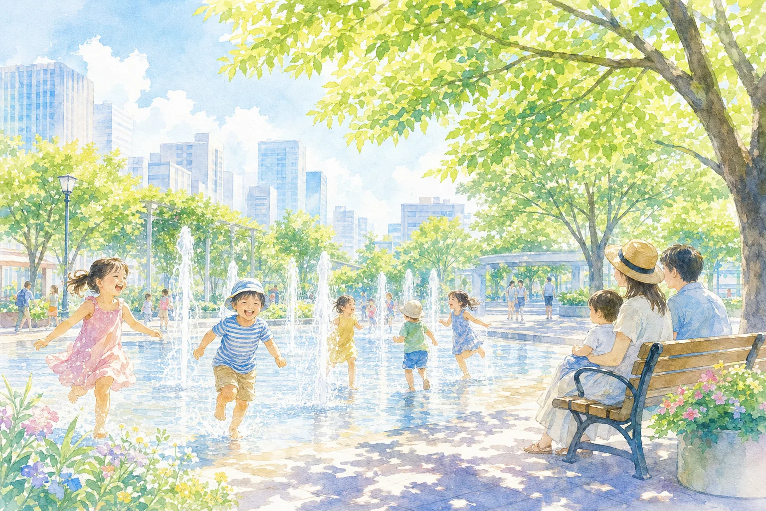 2026年 一の橋公園 噴水水遊び場 1日満喫コース