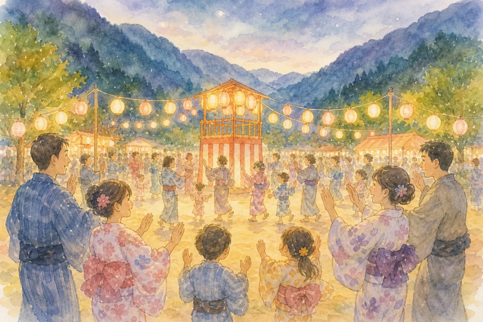 うなま地蔵夏祭り会場(美郷町役場北郷支所横すまいる広場)