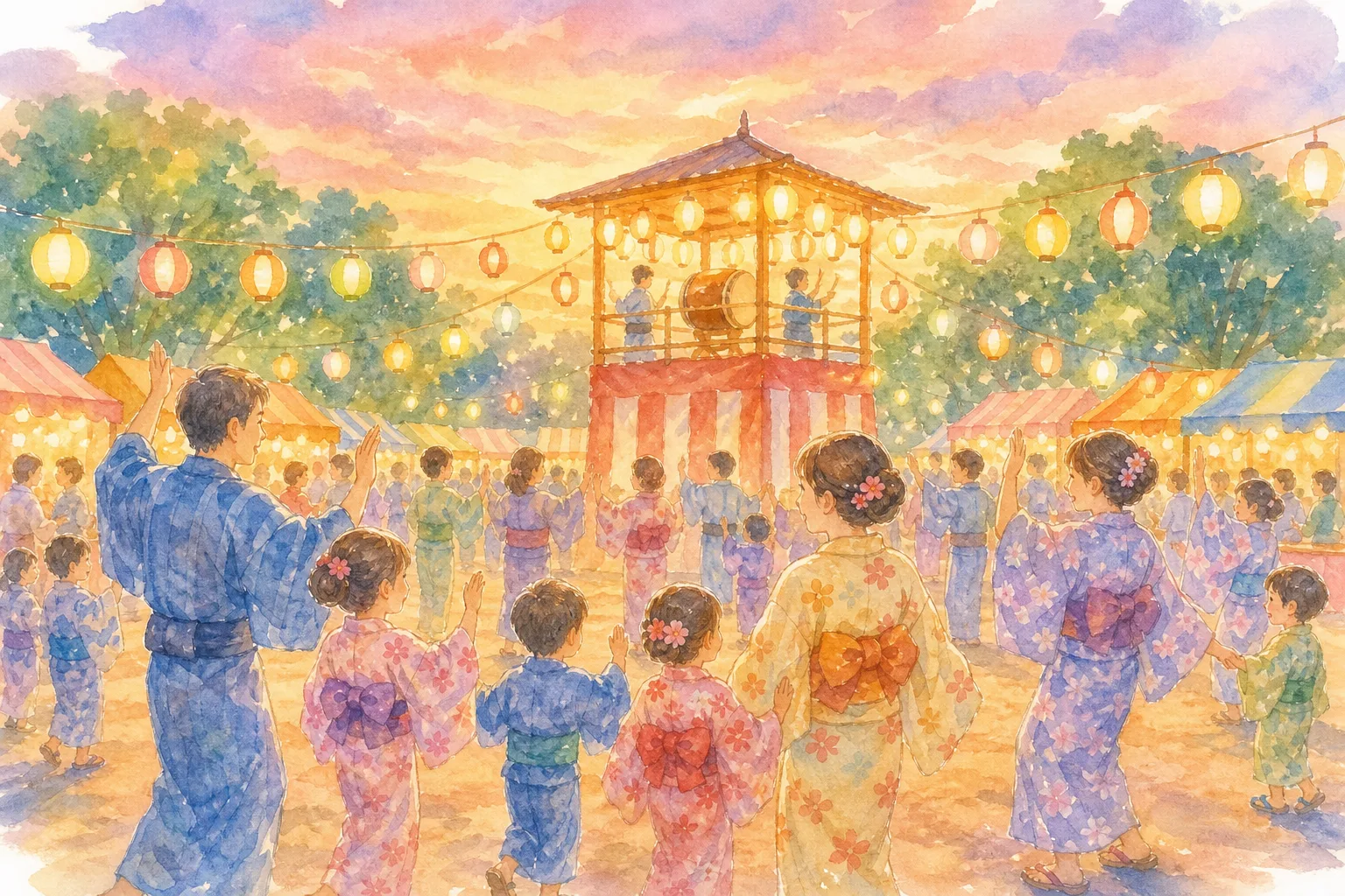 香春町立総合運動公園(ふるさとかわら夏まつり盆踊り大会会場)