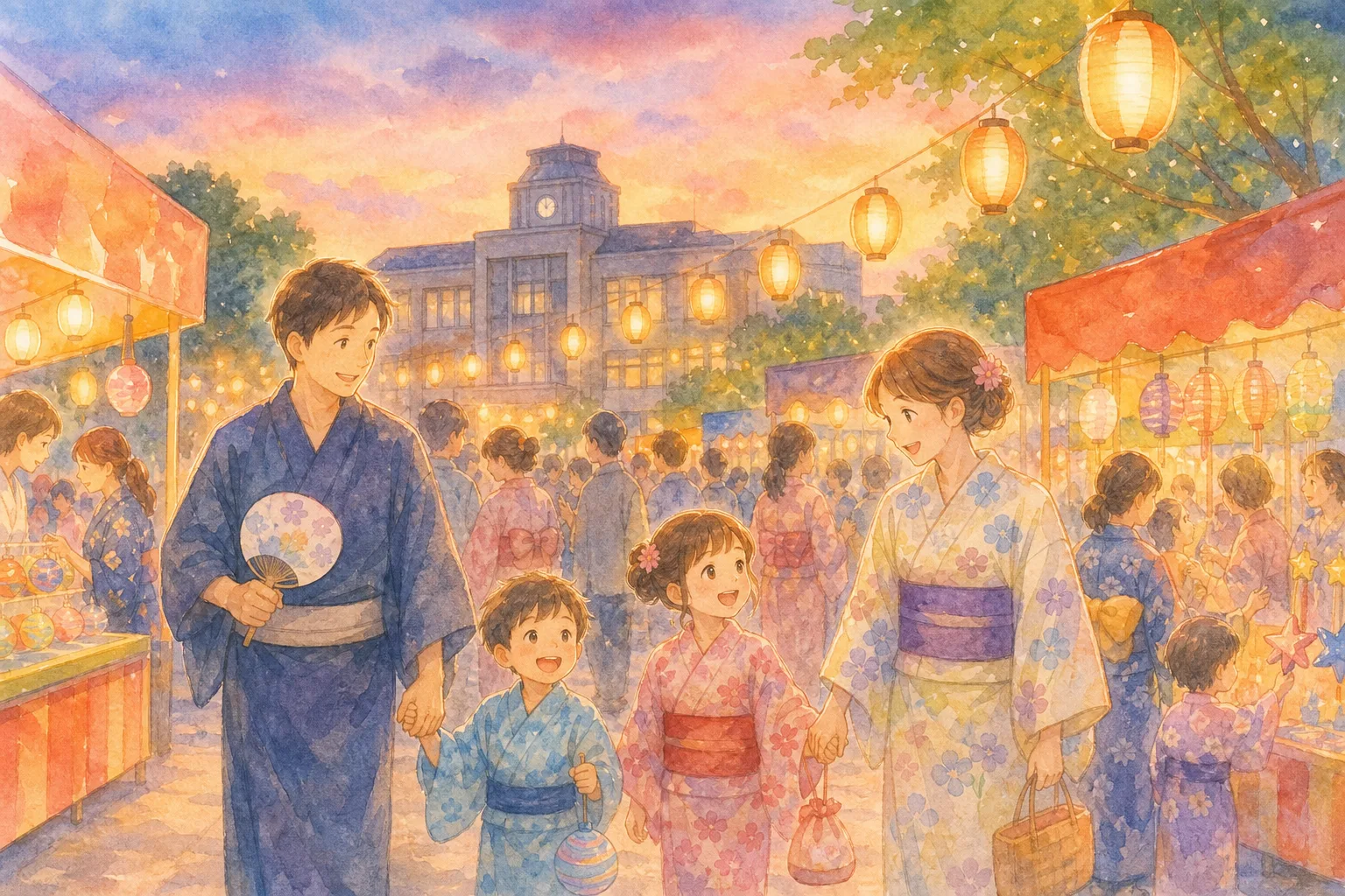 金山町役場周辺(金山まつり会場)